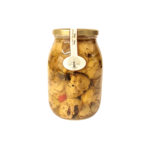 Carciofi interi grigliati in olio in vaso vetro da 1kg la cantinetta puglia
